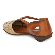 Women Premium Leather Sandals (W-MT-03-BEIGE)