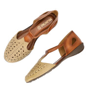 Women Premium Leather Sandals (W-MT-03-BEIGE)