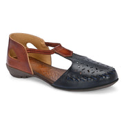 Women Premium Leather Sandals (W-MT-03-BLUE)