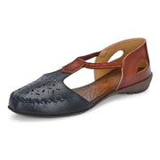 Women Premium Leather Sandals (W-MT-03-BLUE)