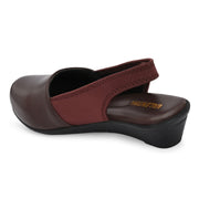 Women Slingback Sandals (W-MT-04-BROWN)