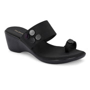 Women Toe-Ring Platform Sandals (W-MT-12-BLACK)