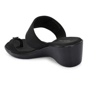 Women Toe-Ring Platform Sandals (W-MT-12-BLACK)