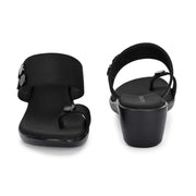 Women Toe-Ring Platform Sandals (W-MT-12-BLACK)