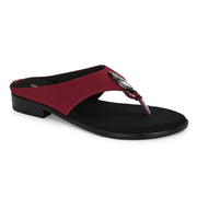 Women Thong Sandals (W-MT-18-CHERRY)