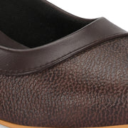 Women Pointed-Toe Block Heel Pumps (W-MT-25-BROWN)