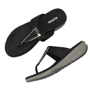 Women Wedge Comfort Sandals (W-MT-52-BLACK)