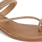 Women Embellished Toe-Ring Heeled Sandals (W-MT-56-ANTIQUE-GOLD)