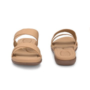 Women Double Strap Slides (W-MT-57-BEIGE)