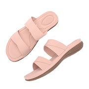 Women Double Strap Slides (W-MT-57-PEACH)