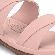 Women Double Strap Slides (W-MT-57-PEACH)