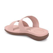 Women Double Strap Slides (W-MT-57-PEACH)