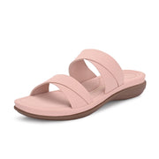 Women Double Strap Slides (W-MT-57-PEACH)
