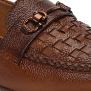 Women Premium Leather Laofers (W-MT-64-TAN)