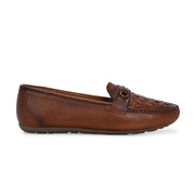 Women Premium Leather Laofers (W-MT-64-TAN)