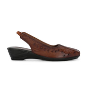 Women Tan Leather Slingback Sandle (W-MT-65-TAN)