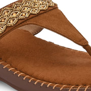 Women Embellished Toe-Post Wedge Sandals (W-MT-68-ANTIQUE)
