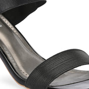 Women Ankle Strap Block Heel Sandals (W-RST-045-BLACK)