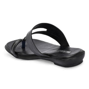 Women Black Daily Wear Flats (W-RST-105-BLACK)