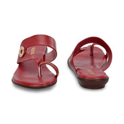 Women Maroon Daily Wear Flats (W-RST-105-MAROON)