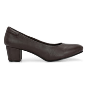 Women Block Heel Pumps (W-SG-06-BROWN)