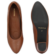 Women Block Heel Pumps (W-SG-06-TAN)