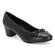 Women Block Heel Pumps (W-SG-30-BLACK)