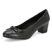 Women Block Heel Pumps (W-SG-30-BLACK)
