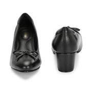 Women Block Heel Pumps (W-SG-30-BLACK)