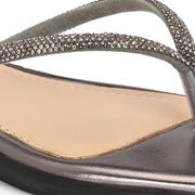 Women Elegant Slip-On Flats (W-SHI-117-GUNMETAL)