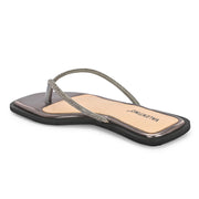 Women Elegant Slip-On Flats (W-SHI-117-GUNMETAL)