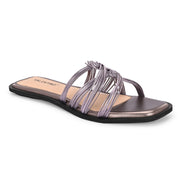 Women Stylish Square-Toe Flats (W-SHI-122-GREY)