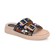 West Port Women Double Strap Comfort Slides (W-SHI-129-NAVY)