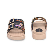 West Port Women Double Strap Comfort Slides (W-SHI-129-NAVY)