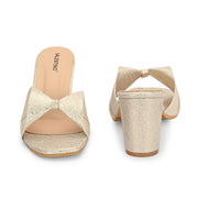 Women Party Reay Block Heel (W-SHI-96-OFFWHITE)