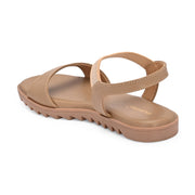 Women Platform Block Heel Sandals (W-SN-06-NUDE)