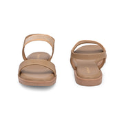 Women Platform Block Heel Sandals (W-SN-06-NUDE)