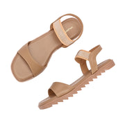 Women Platform Block Heel Sandals (W-SN-06-NUDE)