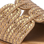 Women Elegant Interwoven Strap Evening Heels (W-SN-17-ANTIQUE)