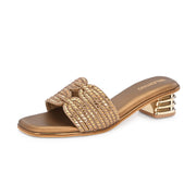 Women Elegant Interwoven Strap Evening Heels (W-SN-17-ANTIQUE)