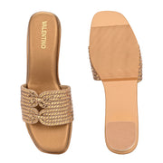 Women Elegant Interwoven Strap Evening Heels (W-SN-17-ANTIQUE)
