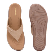 Women Casual Comfort Slippers (W-SN-18-BEIGE)