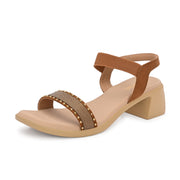 Women Block Heel Sandals (W-SN-19-ANTIQUE)