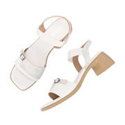 Women Block Heel Sandals (W-SN-20-WHITE)