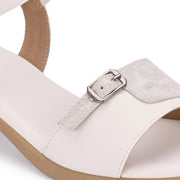 Women Block Heel Sandals (W-SN-20-WHITE)