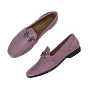 Women Premium Leather Loafers (W-VICTORIA-02-LILAC)