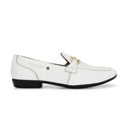 Women Premium Leather Loafers (W-VICTORIA-02-WHITE)