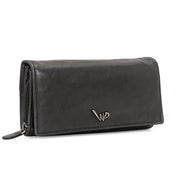 West Port Premium Leather Women Clutch Wallet (W-WT-AO-01-BLACK)