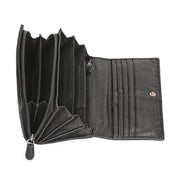 West Port Premium Leather Women Clutch Wallet (W-WT-AO-01-BLACK)
