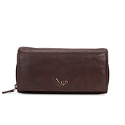 West Port Premium Leather Women Clutch Wallet (W-WT-AO-01-BROWN)